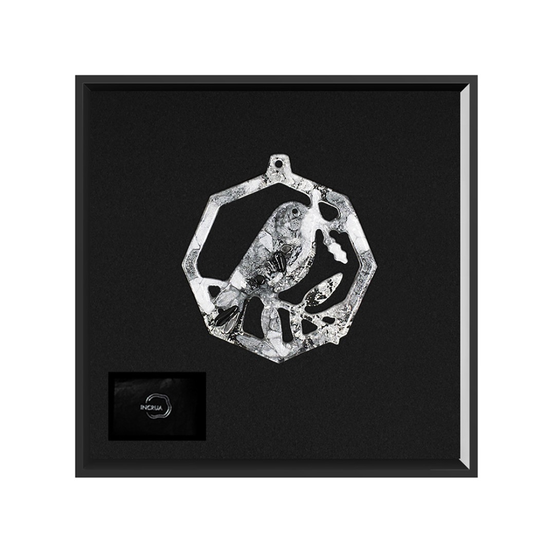 Елочные игрушки (Снегирь) Обсидиан