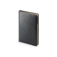 Ежедневник недатированный А4 "Sidney Nebraska", черный (золотой обрез)