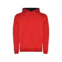 Толстовка с капюшоном "Urban" детская, красный/черный