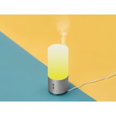 Увлажнитель воздуха с подсветкой "Breathe", белый/серебристый