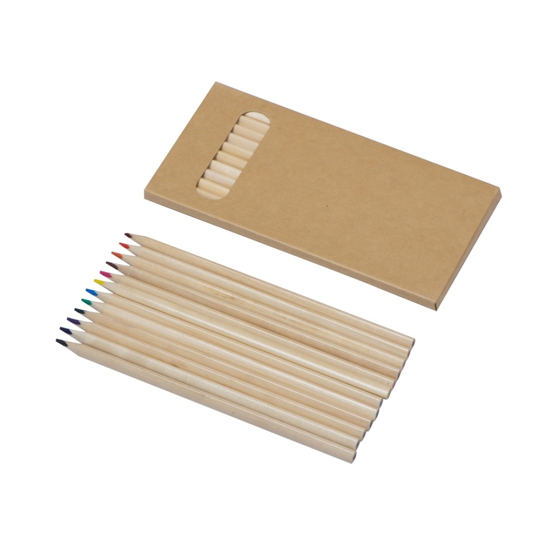 Набор из 12 цветных карандашей "Painter", крафт