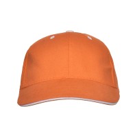 Бейсболка "Panel" унисекс, оранжевый