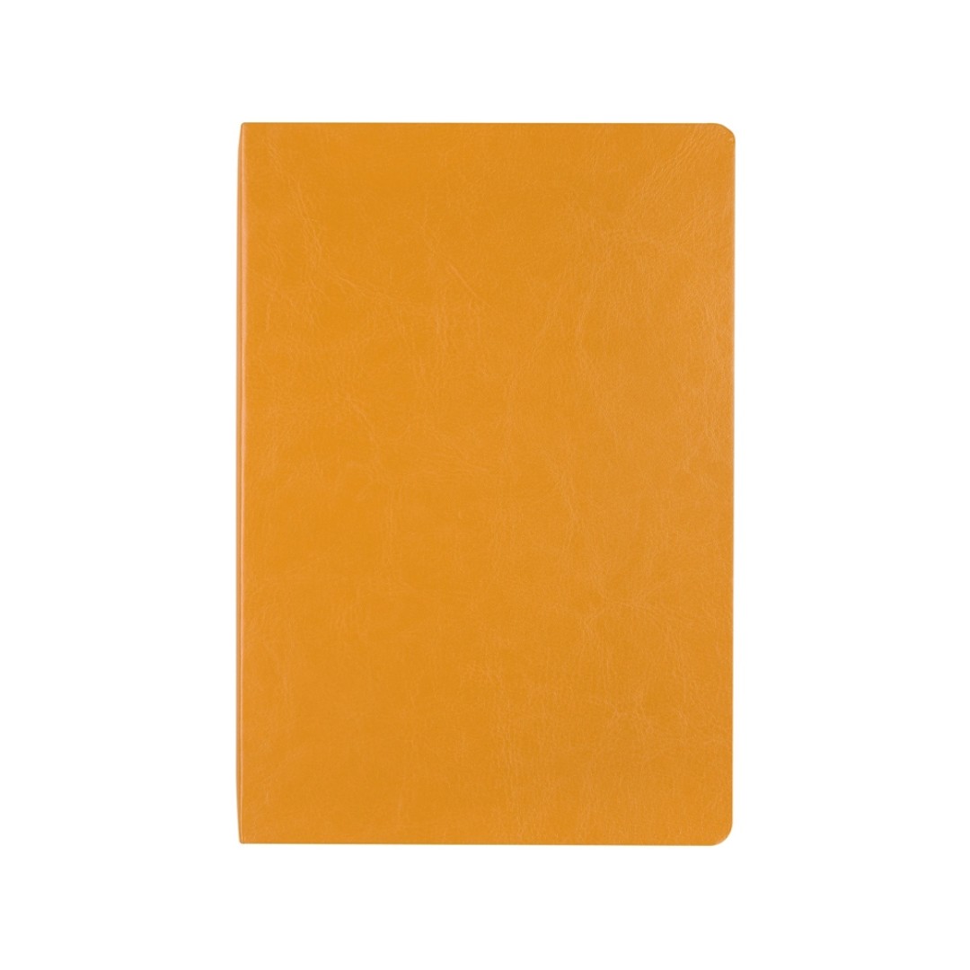 Ежедневник недатированный А5 "Megapolis Nebraska Flex", оранжевый с золотым обрезом