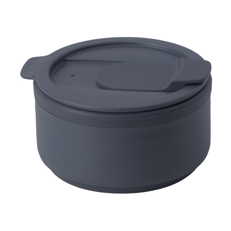 Силиконовый складной стакан "GoCup", темно-серый