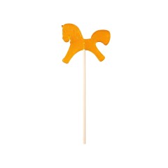 Леденец "Лошадка", желтый со вкусом апельсина, 21 гр.