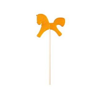 Леденец "Лошадка", желтый со вкусом апельсина, 21 гр.