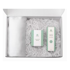 Подарочный набор White light 2.0 с пледом, диффузором, насыпной свечой