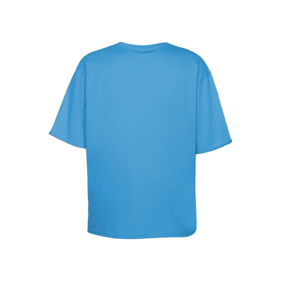 Футболка оверсайз «Liyon» унисекс, лазурный
