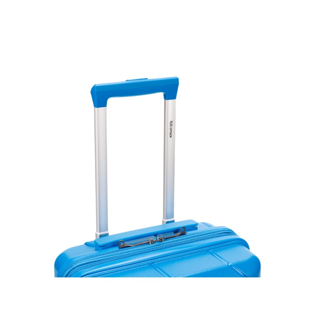Чемодан TORBER В Отпуск, синий, полипропилен, 36 х 21,5 х 55 см, 38 л