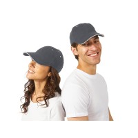 Бейсболка "New Castle" 6-ти панельная, серый/белый