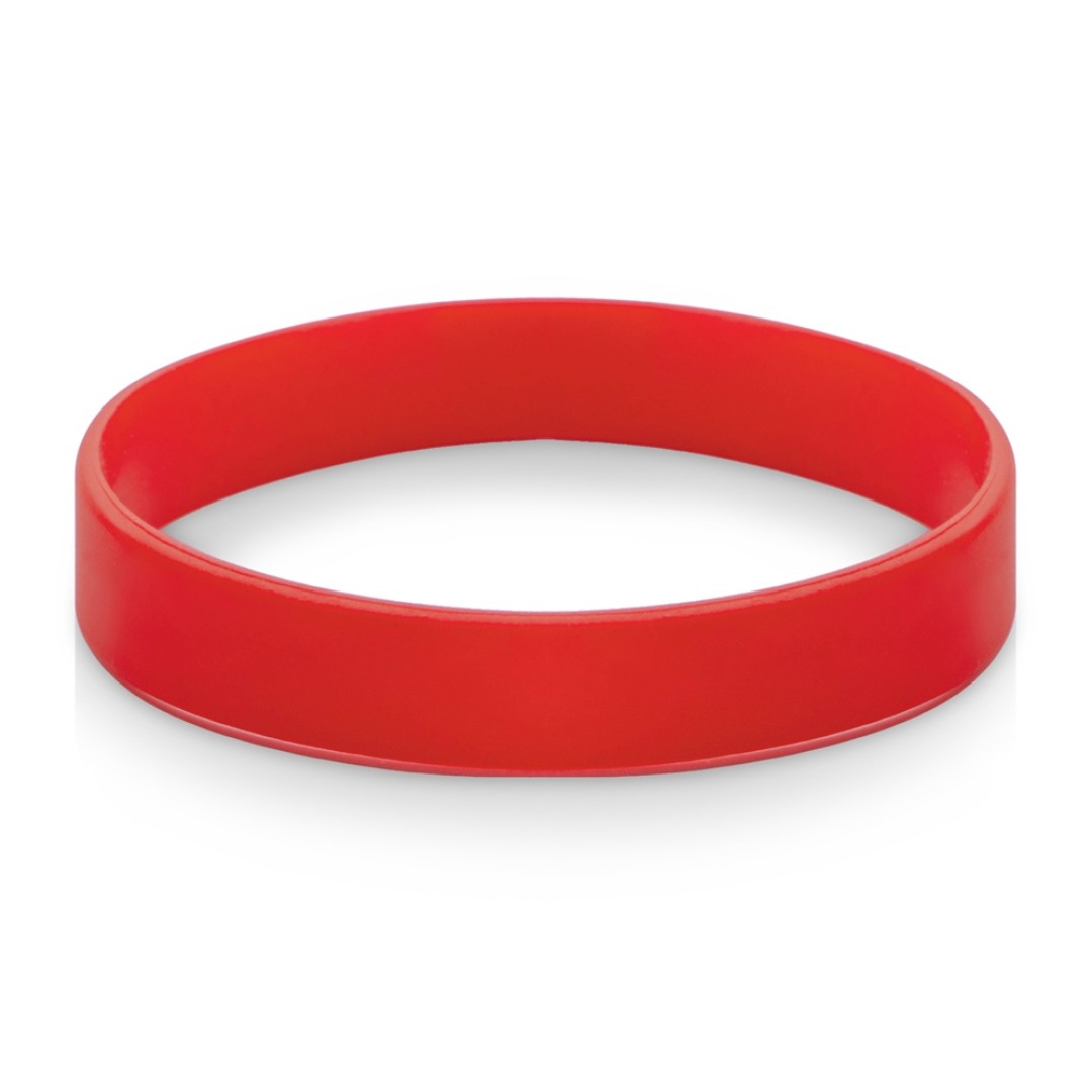 Силиконовый браслет "Forest" 202*12 мм, красный