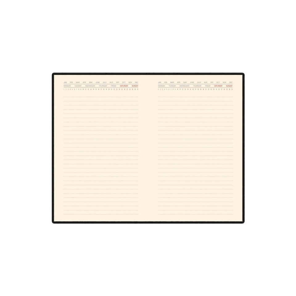 Ежедневник недатированный А5 "Marseille", черный