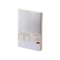 Ежедневник А5 недатированный «Megapolis Velvet Flex», серебристый