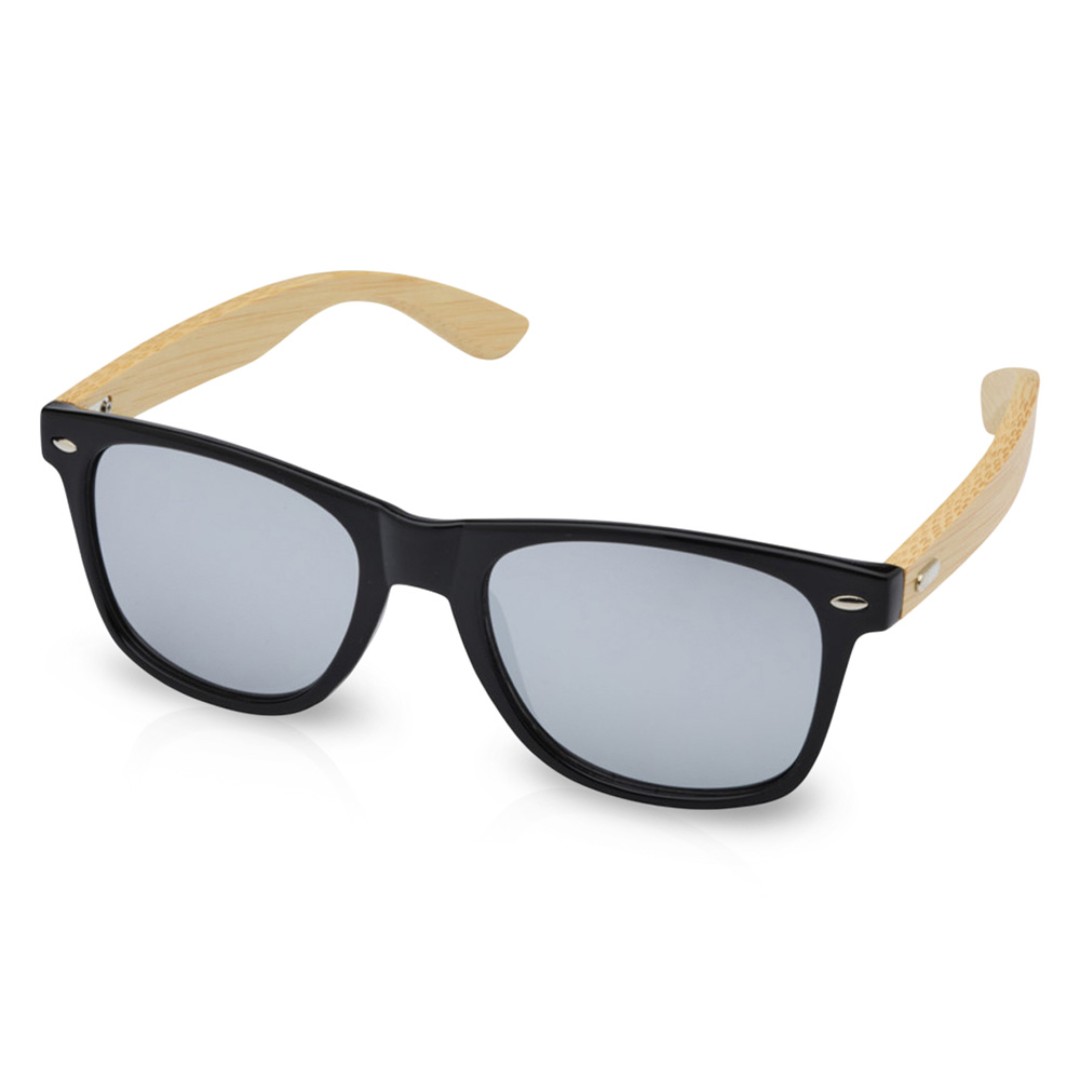 Солнцезащитные очки Hue с бамбуковыми дужками - Серебристый