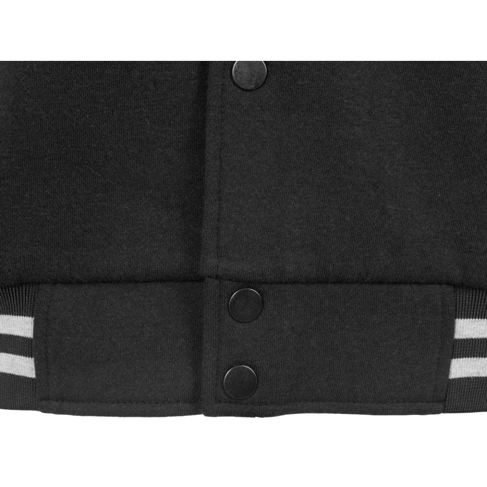 Бомбер «Oxford», черный/серый меланж, унисекс