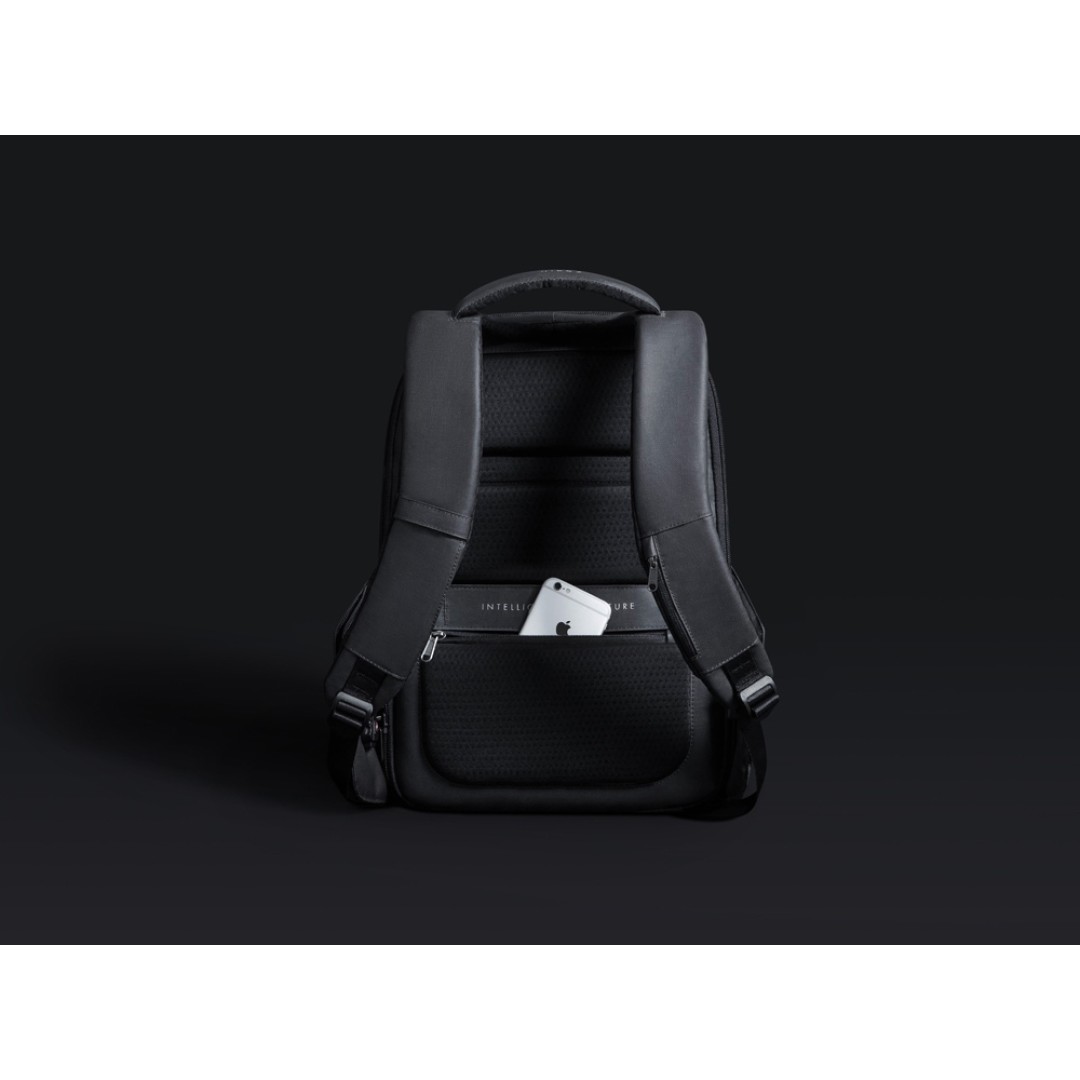 Водостойкий антикражный рюкзак Hipack для ноутбука 15.6", черный