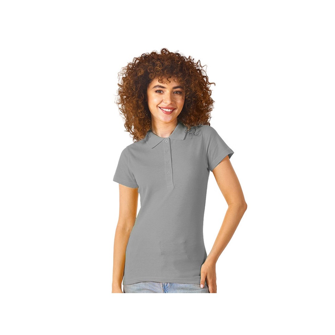 Рубашка поло "First" женская, серый