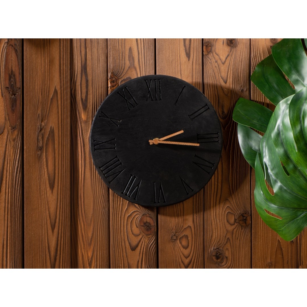 Часы деревянные "Magnus", 28 см, черный