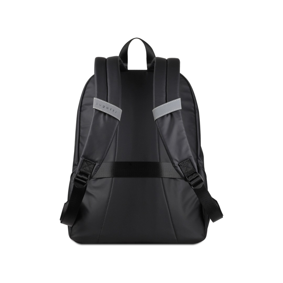 Рюкзак BUGATTI Blanc 15'', чёрный, тарпаулин/полиэстер, 32х15,5х45 см