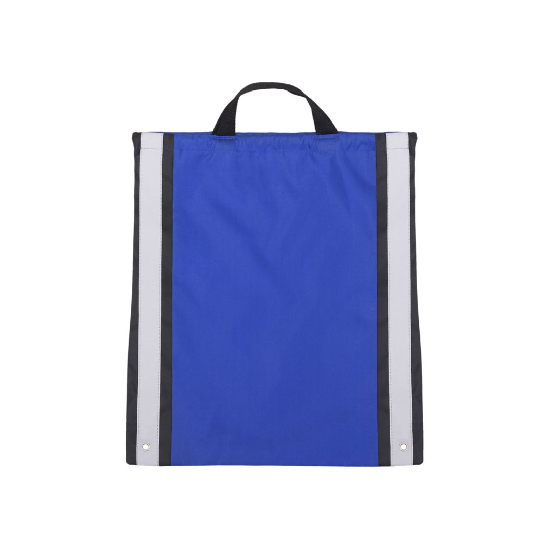 Рюкзак-мешок Savy со светоотражающими полосами по бокам, синий