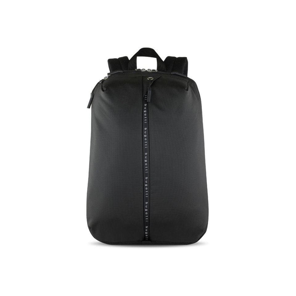 Рюкзак BUGATTI Blanc Delight, чёрный, нейлон RPET600D/тарпаулин/полиэстер, 32х15х45 см, 20 л