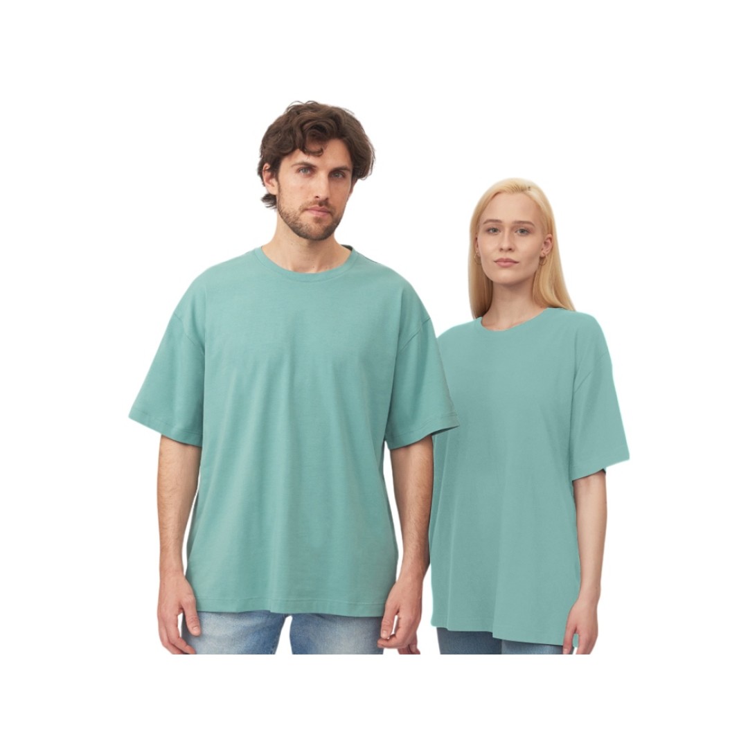 Футболка оверсайз «Vienna» унисекс , припылено-бирюзовый