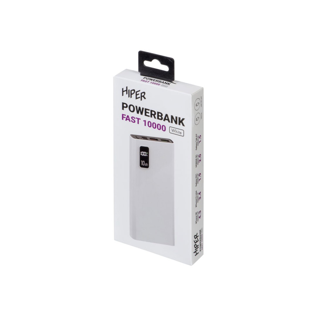 Портативный внешний аккумулятор FAST 10000 White (Р)