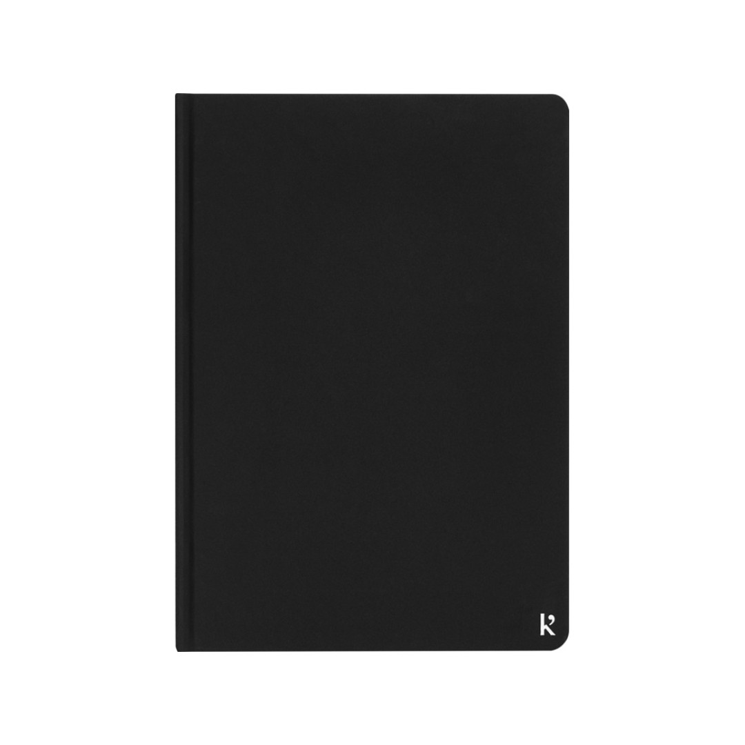 Блокнот в твердом переплете Karst формата A5, черный