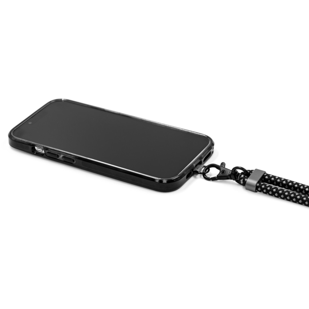 Ремешок-держатель для телефона с зарядным кабелем USB-C - USB-C «Lany Wristband Charge Eco», серый