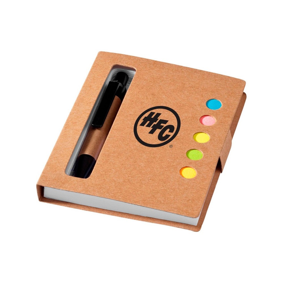 Набор стикеров "Expose" с ручкой и блокнотом А7, натуральный (P)