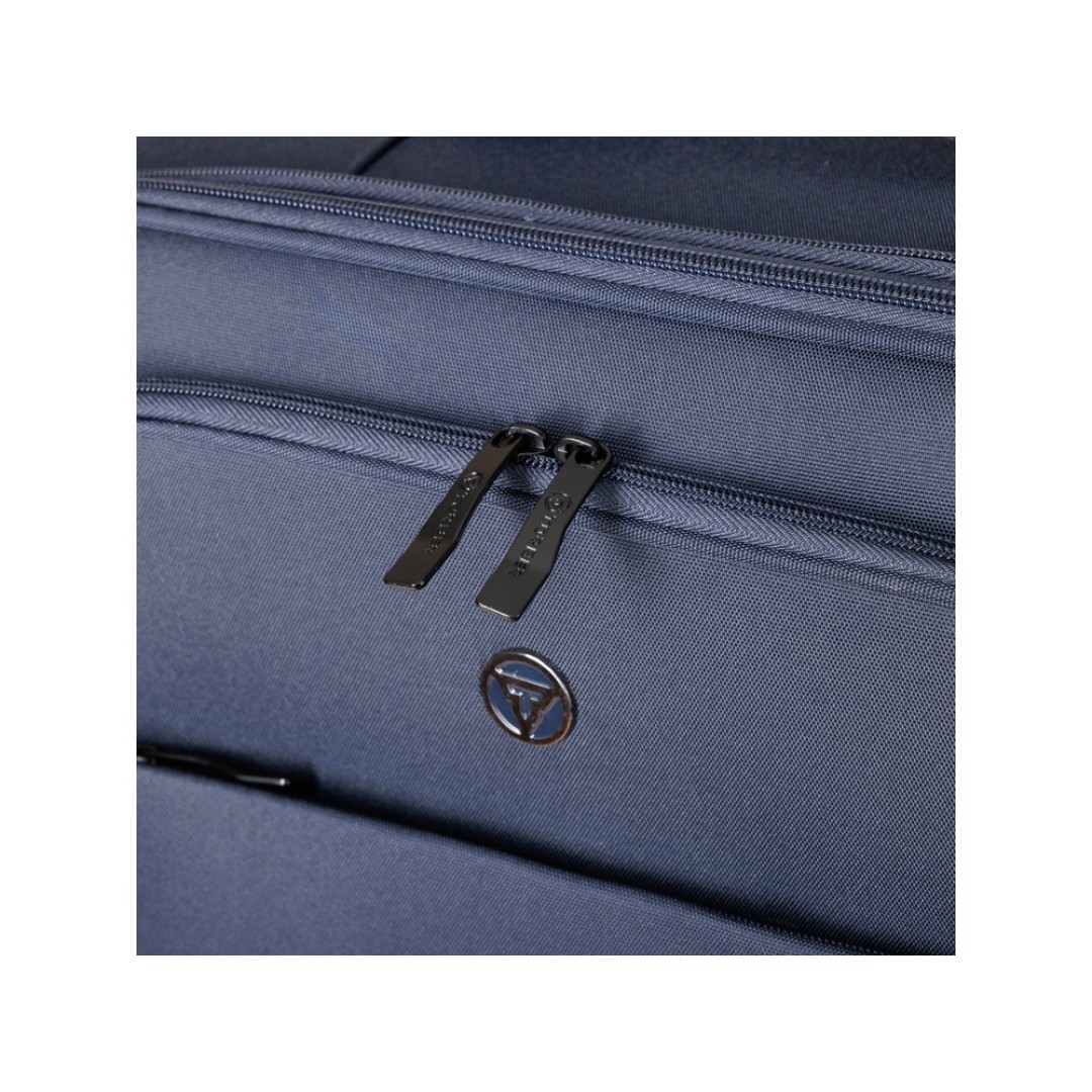 Чемодан TORBER Brosno, синий, нейлон 600D, 48 х 30 х 78 см, 85 л