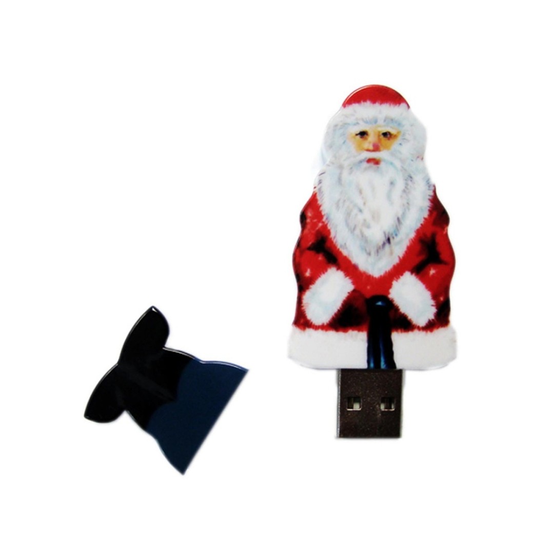 USB-флешка на 4 Гб Дед Мороз Santa под нанесение, белый