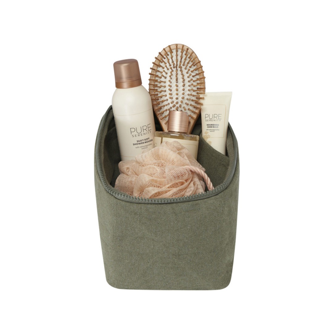 Органайзер для туалетных принадлежностей из переработанного материала Pack 500 г/м2 Aware™ - Зеленый