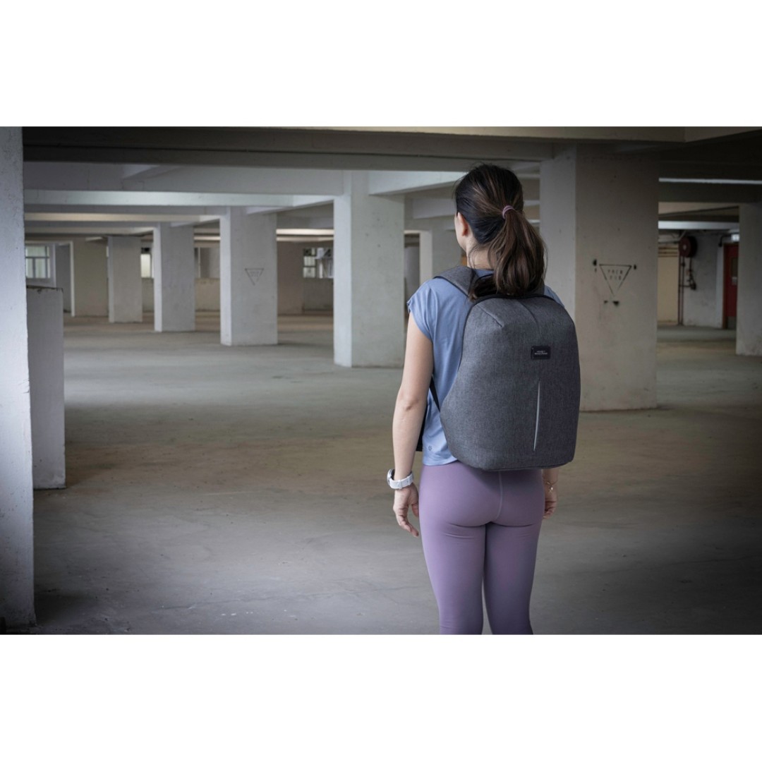 Рюкзак с защитой от краж "Phantom Mini", серый