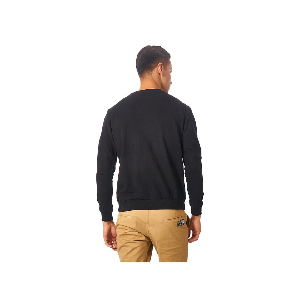 Свитшот "Motion" унисекс с начесом, черный