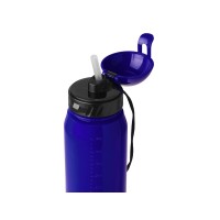 Бутылка для воды с трубочкой «Little», 400 мл, синий