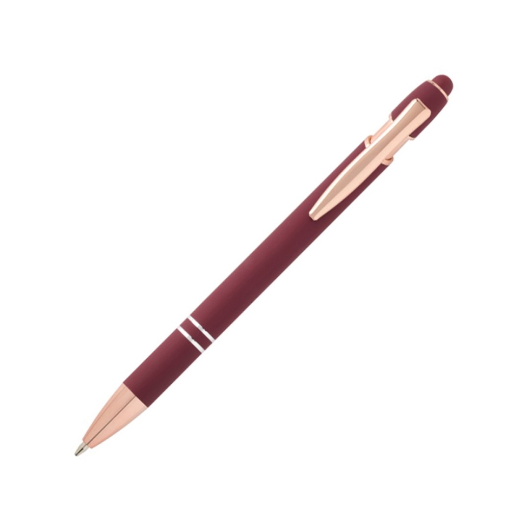 Nanna шариковая ручка с отделкой из розового золота - Бургунди (черные чернила)