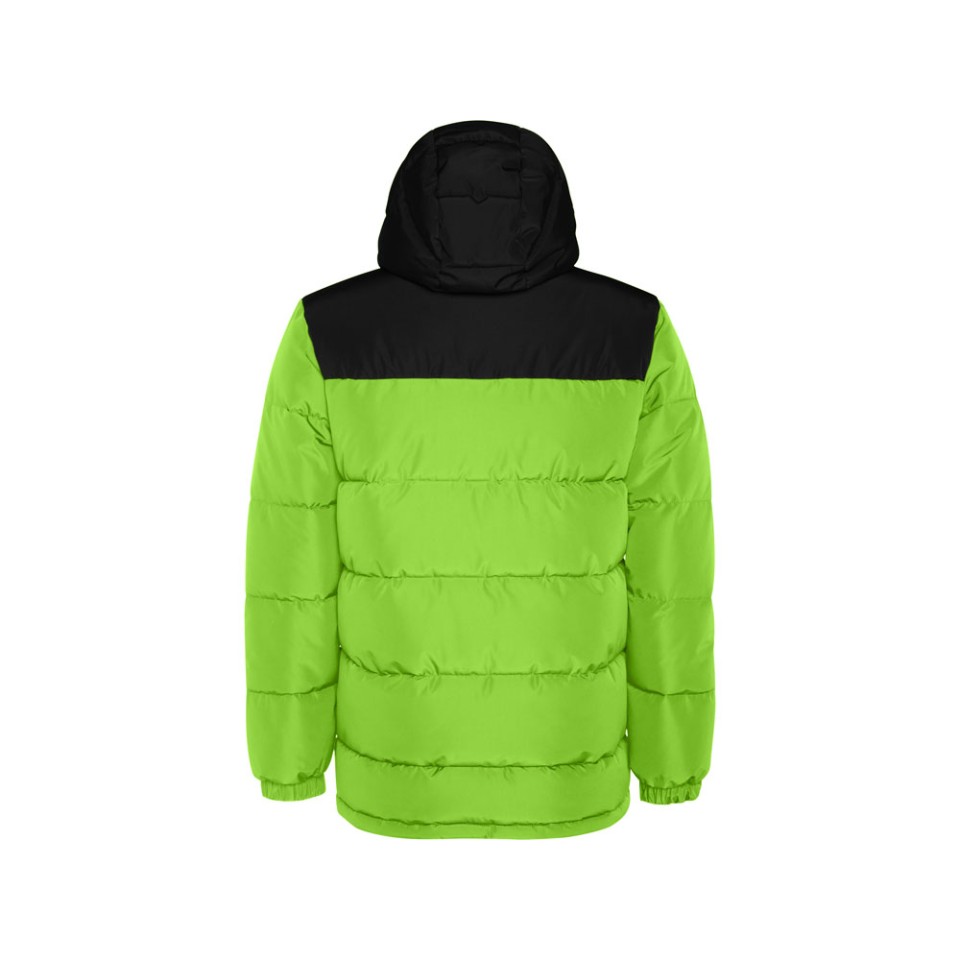 Пуховик TALLIN лаймовый/черный