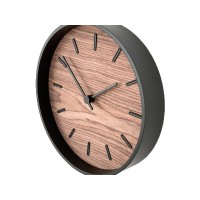 Часы настенные "Tiger" S, черный, орех