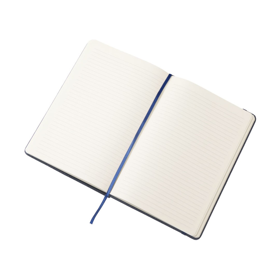 Набор блокнот А5 с магнитным держателем для ручки и подставкой для телефона и металлической шариковой ручкой "NotaBene", темно-синий