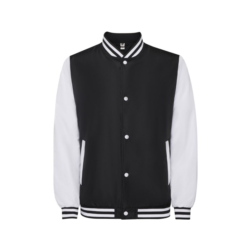 Бомбер утепленный «California» унисекс, черный/белый