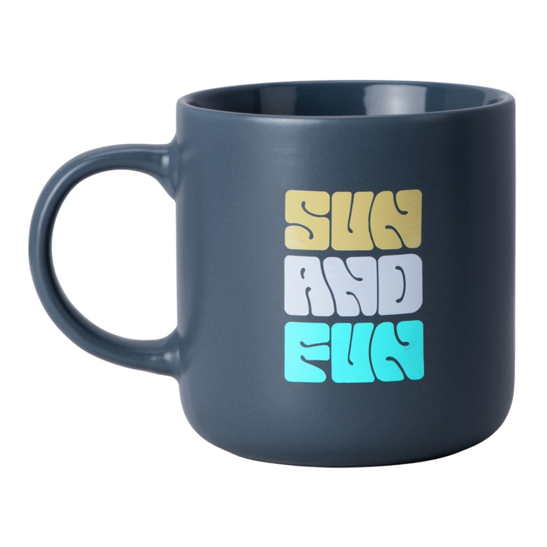 Кружка матовая Rita, 410мл, антрацит (тампопечать)