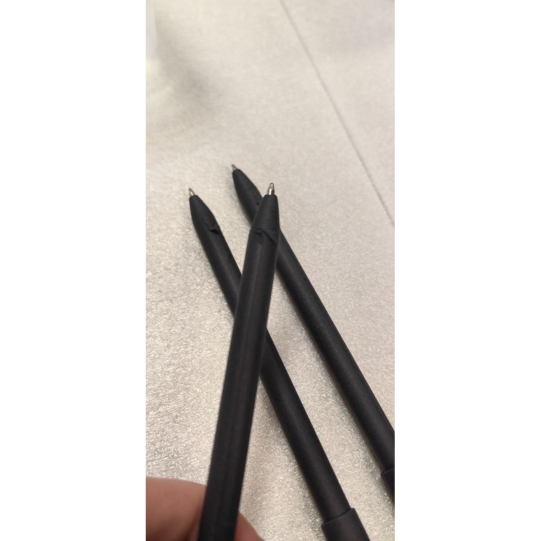 Ручка картонная с колпачком "Recycled", черный (Р)