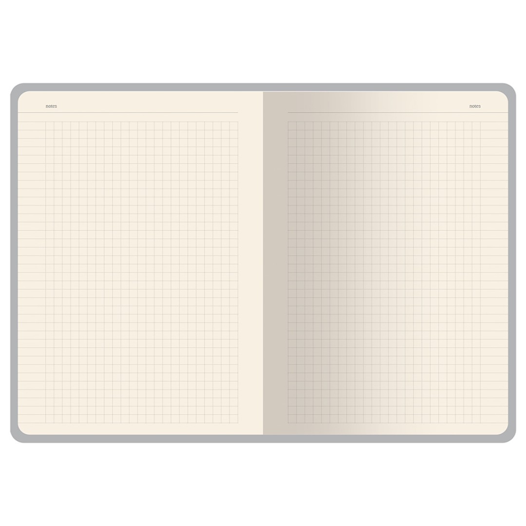 Бизнес-тетрадь А5 "Pragmatic Contrast", 40 листов в клетку, белый с черным срезом