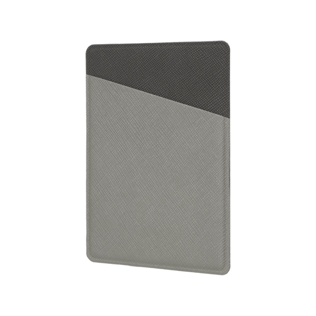 Картхолдер на 3 карты типа бейджа "Favor", светло-серый/темно-серый