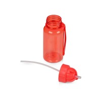 Бутылка для воды со складной соломинкой «Kidz» 500 мл, красный