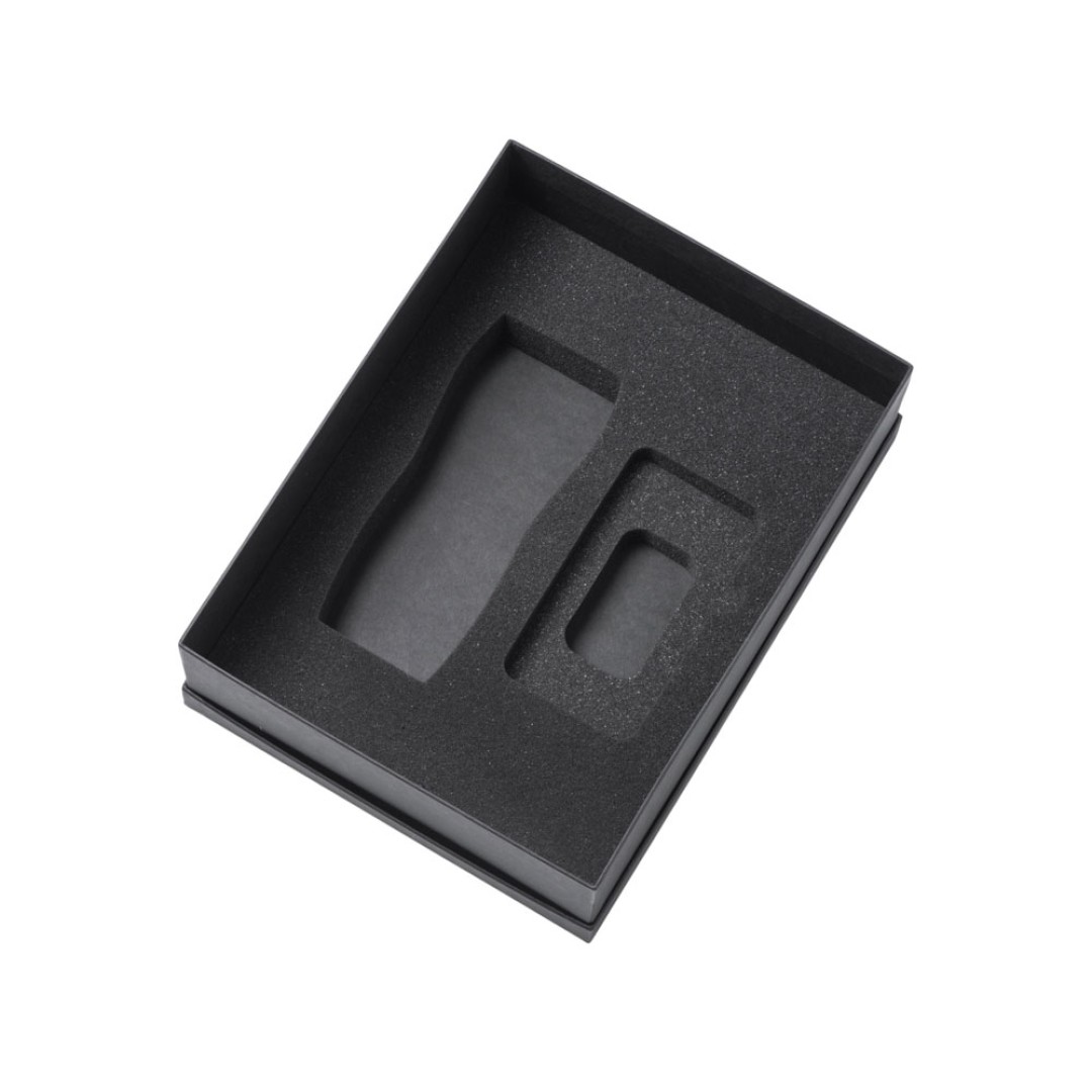 Подарочный набор c вакуумной термокружкой и повербанком С2, красный