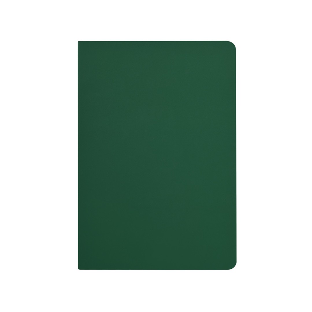 Бизнес-тетрадь А5 "Pragmatic Contrast", 40 листов в клетку, темно-зеленый с салатовым срезом