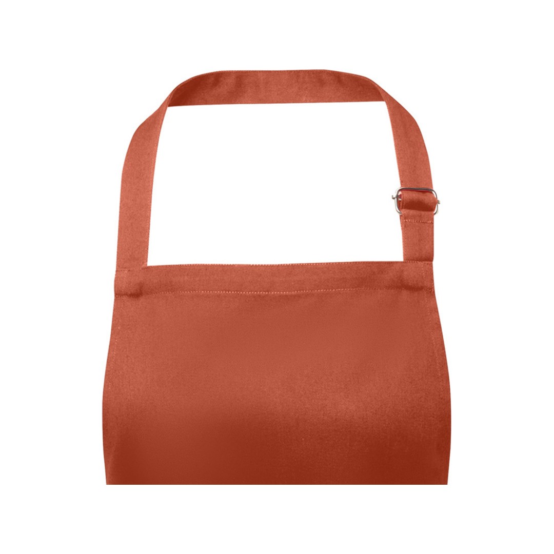 Фартук Andrea плотностью 240 г/м2 с регулируемой завязкой на шее - Brick