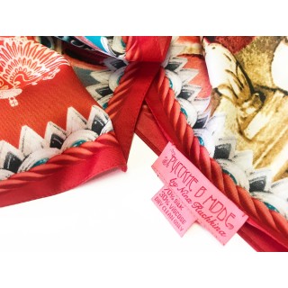 Платок "Кремль - Москва - Фаберже"